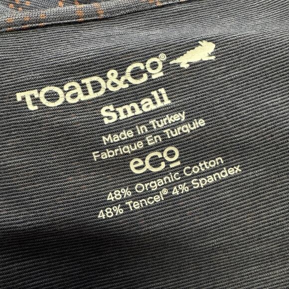 Toad & Co Cue Wrap Cafe Dress Organic Eco A Line‎ Blue Coral Womens Size S - Picture 8 of 10